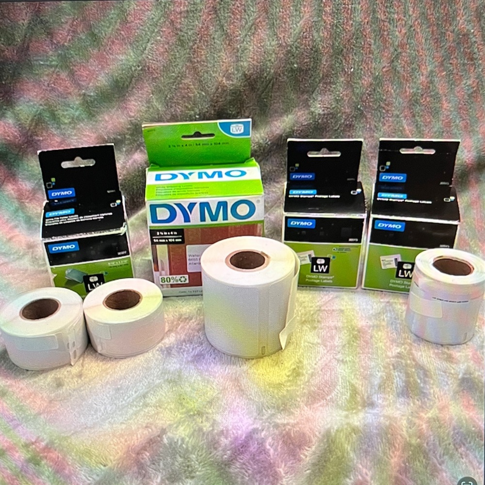 Dymo LabelWriter Labels - 4 Boxes Various Sizes (New, Open Box, Test label used)
